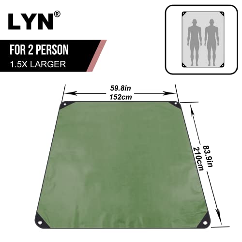 LYN Almighty Equip:LYN All-Weather Heavy Duty Solar Emergency Survival Blanket-1.16lbs,Reflective Space Thermal Infrared-Blocked Insulated from Mylar/Foil for Rescue,Backup,Camping,Hiking,Trap,Snow&Pet - Image 2