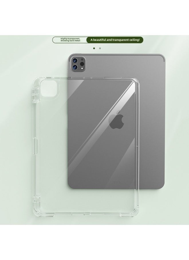 ماركة غير محددة - غطاء حماية شفاف لجهاز Apple iPad Air5 Pro 11 بوصة، مقاوم للانحناء، 10 شرائح، من الأكريليك المنقسم - اللون: رمادي مشمشي - الموديلات المناسبة: iPad 10 - Image 1