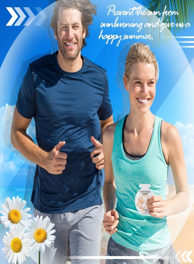 Heigble 100 Pcs Sunscreen Bulk Mini Travel Size Sunscreen Packets SPF 46+ Summer Party Gifts for Women Girl - Image 4
