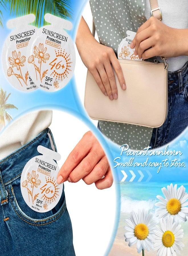 Heigble 100 Pcs Sunscreen Bulk Mini Travel Size Sunscreen Packets SPF 46+ Summer Party Gifts for Women Girl - Image 5