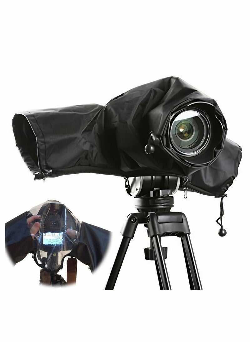 Professional Nylon Camera Rain Cover with Enclosed Hand Sleeves, Photo Accessories for Photography Gear - Image 1