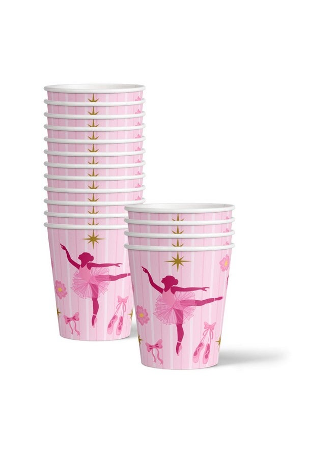 Birthday Galore Little Ballerina Birthday Party Supplies Set Plates Napkins Cups Tableware Kit for 16  - Image 3