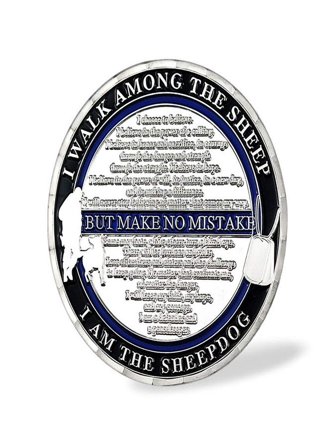 ASmileIndeep Police Challenge Coins Police k9 Military Law Enforcement Challenge Coin Thin Blue Line Police Officer Souvenir Gift- I Got Your Six - Image 4