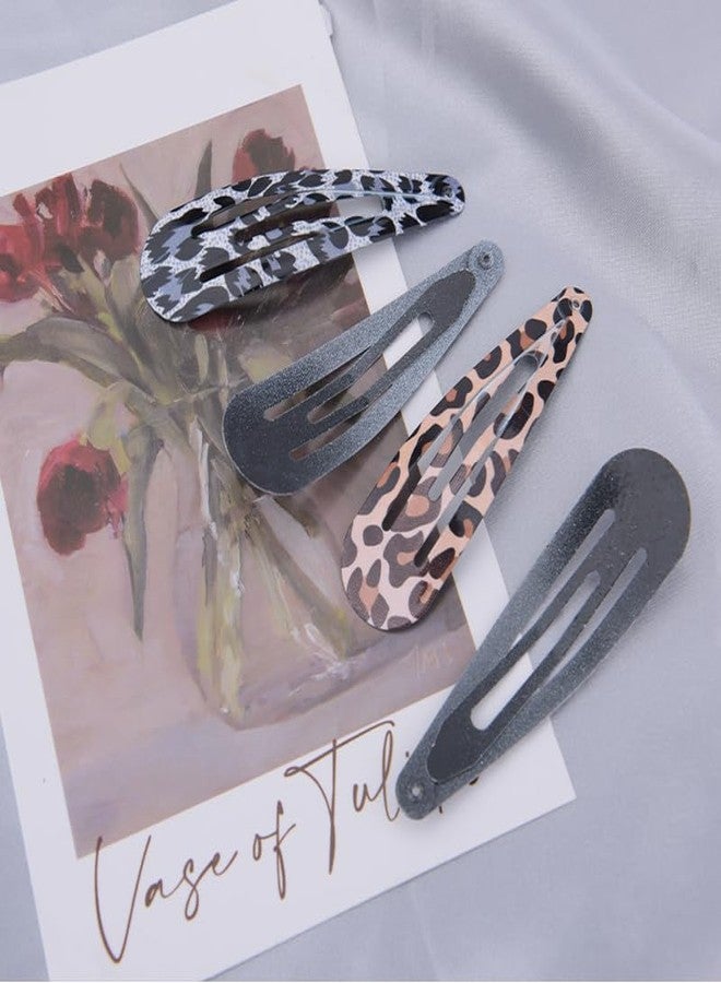Sdopbinbin Leopard Print Hair Clips Barrettes for Fine Hair Kawaii Accessories Y2K Cute Stuff for Girls Women Mini Snap Hair Clips for Short Thin Hair Decorations for Women Girls Anime Hair Clips - Image 2