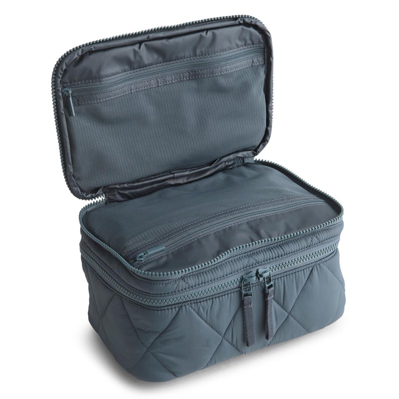 Vera Bradley Women's Featherweight Brush Up Cosmetic Case, Dark Slate - Image 2