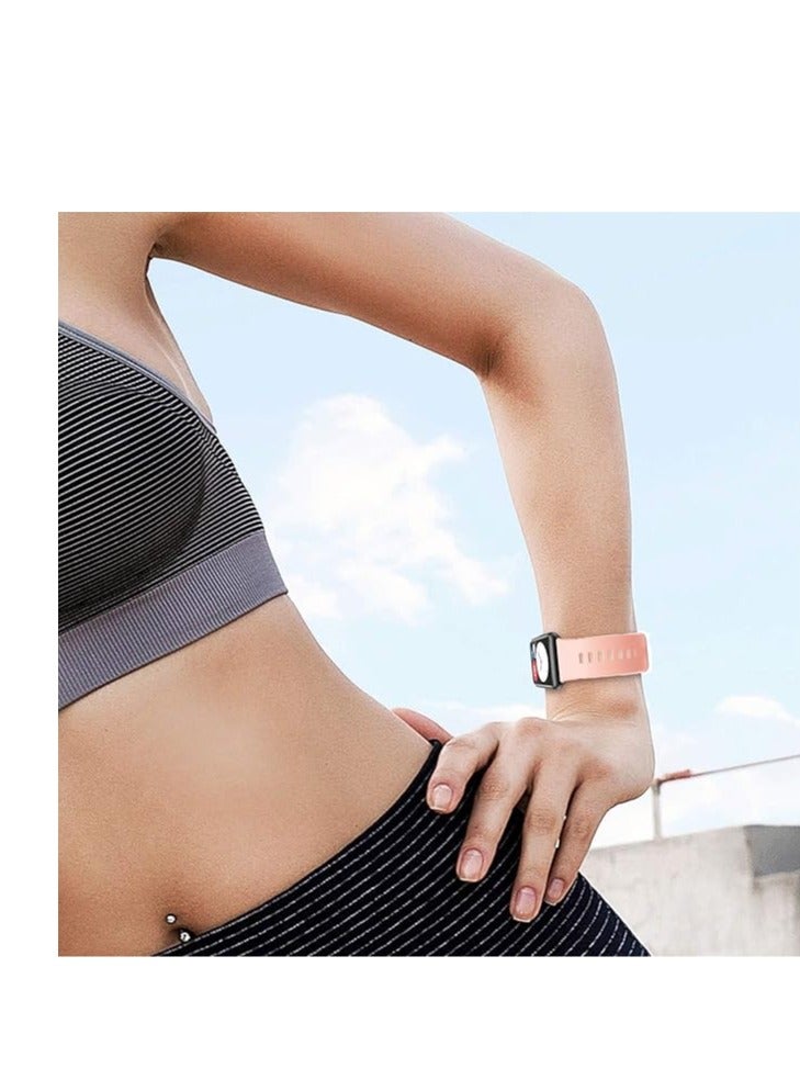 Bands Compatible with Huawei Watch Fit 2 Strap, Soft Silicone Sports Replacement Strap for Huawei Watch Fit 2 Smartwatch 
