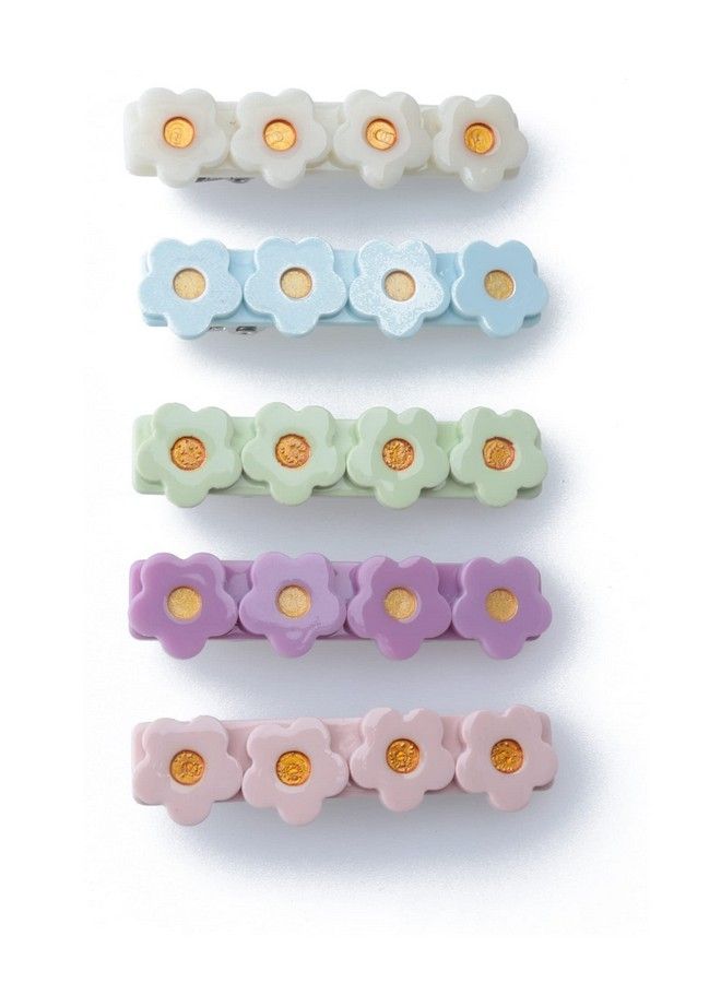 sowaka 5 Pcs Flower Hair Clips Acrylic Cute Alligator Clips Metal Non Slip Hair Accessories Headwear For Women Girls Long Thick Thin Short Hair Barrettes Birthday Gift - Image 2