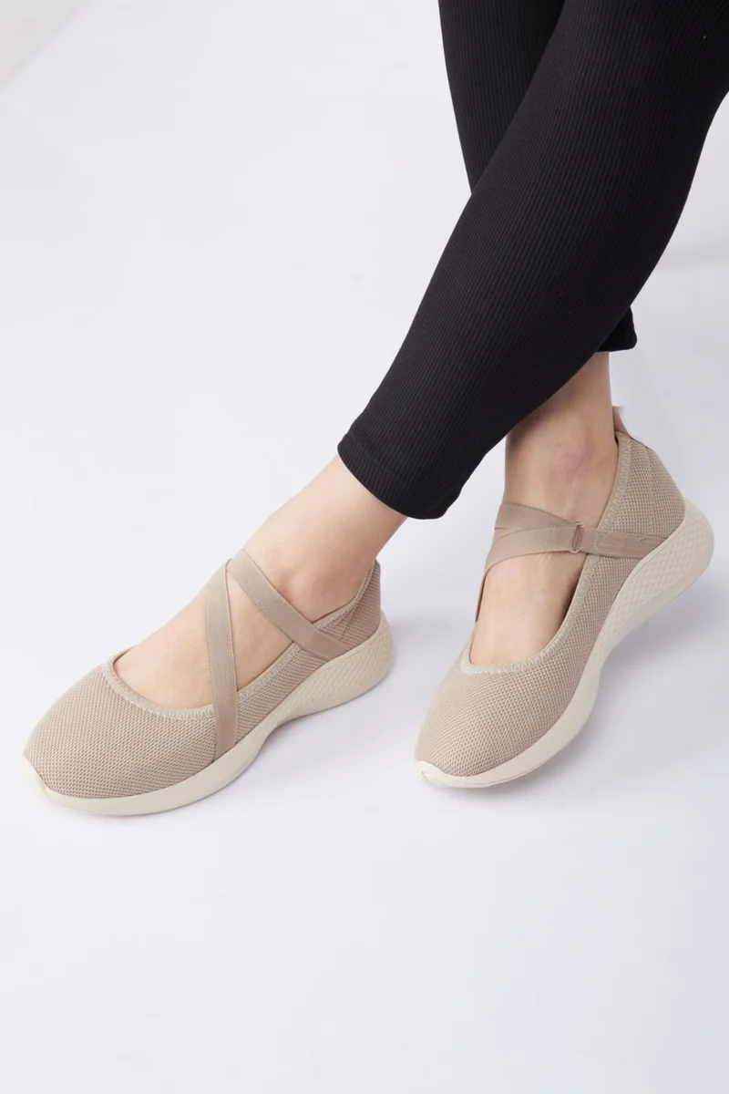 Tofisa Women's Mink Elastic Mesh Sneakers - 24929