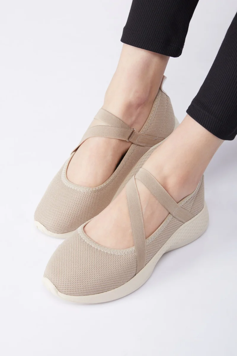 Tofisa Women's Mink Elastic Mesh Sneakers - 24929