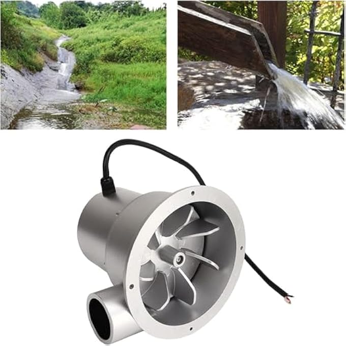 OLONETO 36W/50W/100W Micro Hydro Generator 12V/24V, Small Water Turbine Generator, Permanent Magnet Brushless Hydroelectric Power Generator(50W) - Image 4
