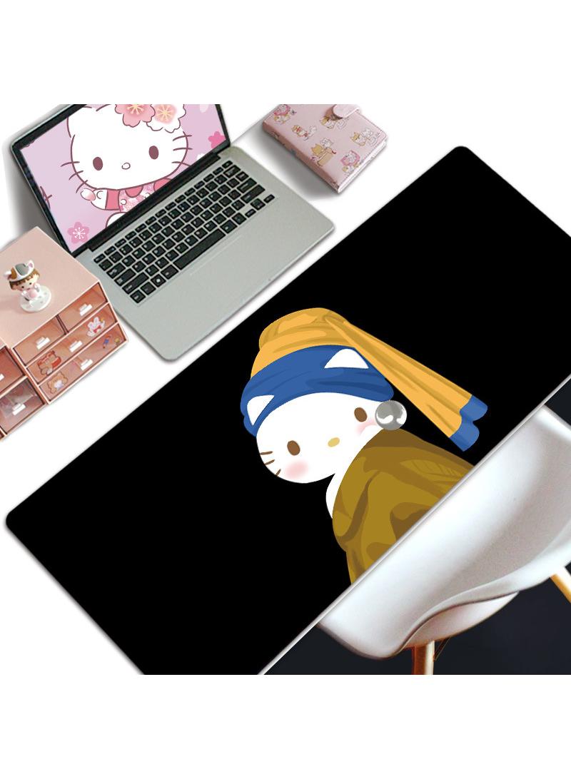 Loquat Hello Kitty Gift For Girls Gaming Mouse Pad Extended Large Mat Desk Pad Stitched Edges Mousepad Long Mouse Pad And Non-Slip Rubber Base Mice Pad 800X300X4mm  - Image 1