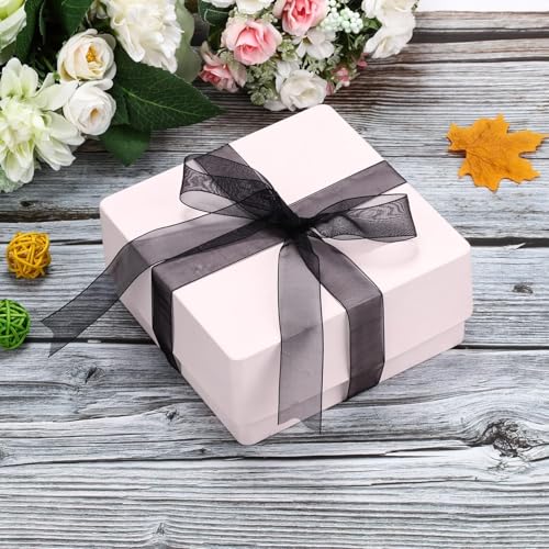 IMPRINT Sheer Organza Chiffon Ribbon, 1 Inch Wide, 35 Metre Length, Black - Image 5
