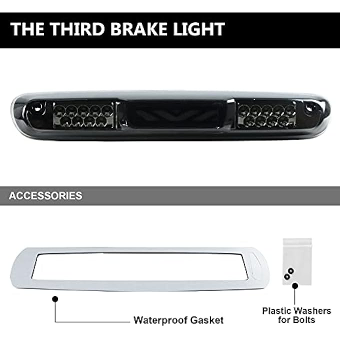 Unity Led Third 3Rd Brake Light For 20072013 Chevy Silverado Gmc Sierra 1500 2500 3500 Hd Classic Rear Cargo Lamp High Mount Stop Light - Image 4
