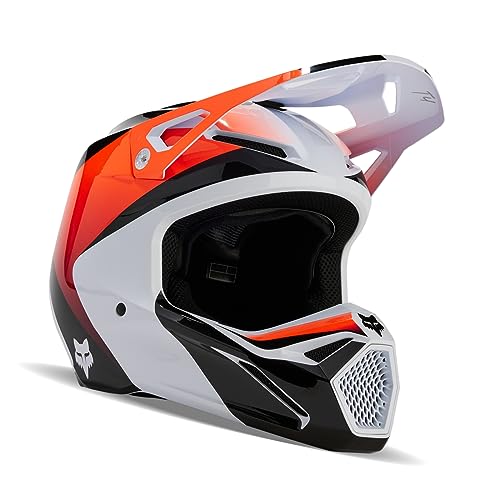 Fox Racing V1 MOTOCROSS HELMET, STREAK WHITE, Medium - Image 1