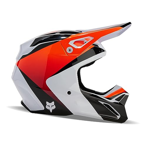 Fox Racing V1 MOTOCROSS HELMET, STREAK WHITE, Medium - Image 2