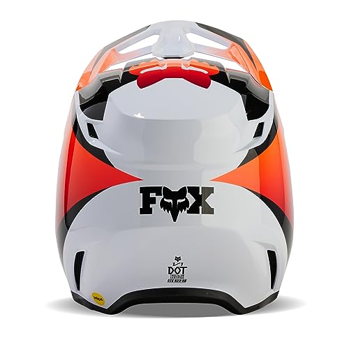 Fox Racing V1 MOTOCROSS HELMET, STREAK WHITE, Medium - Image 3