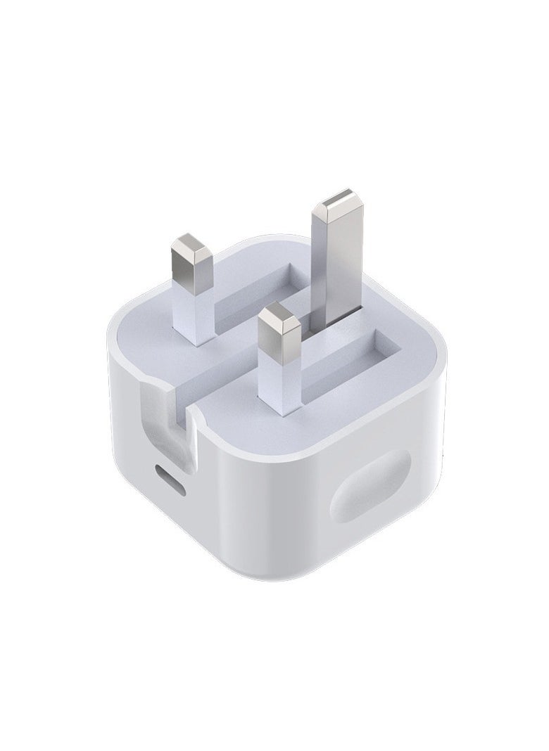 General - 20W UK standard type-c charger for iPhone adapter Folding triangle PD fast charging - Image 1