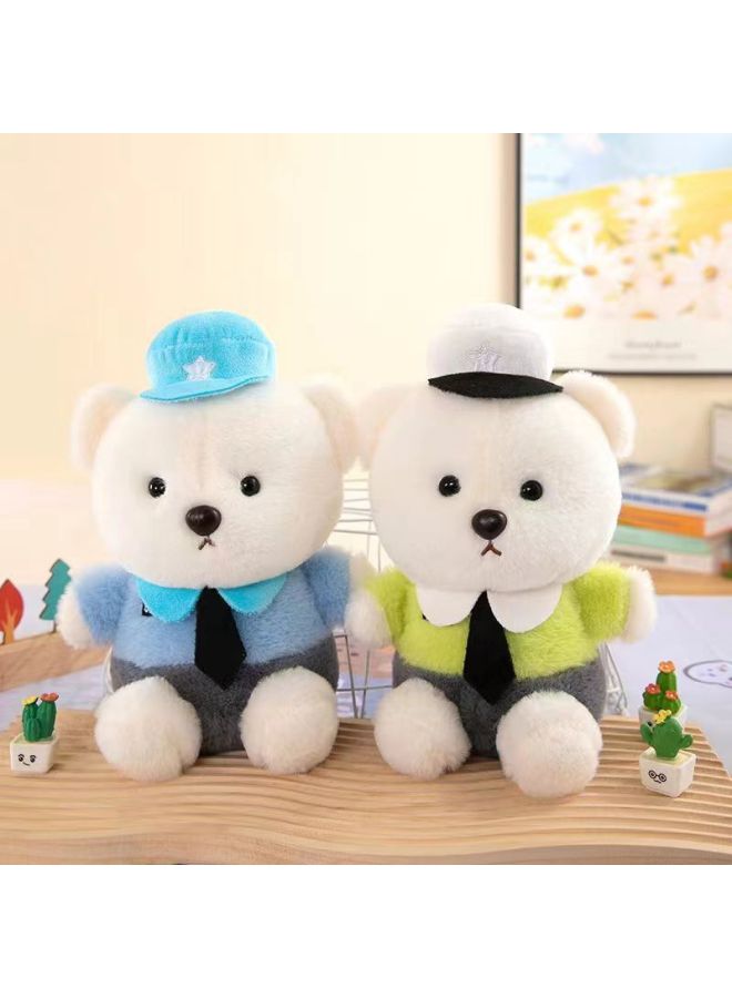 Hand Grasp Doll Machine Clip Machine Wedding Promotion Cartoon Plush Toy Doll Cloth Doll-Specifications:The Police Bear-Color:20-30CM - Image 1