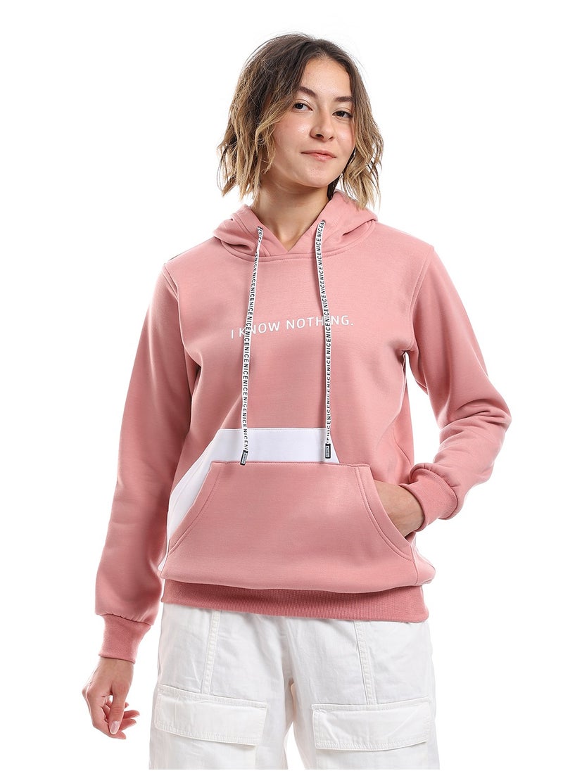 Caesar - Womenprinted Closed Hoodie With Front Pocket - Image 1