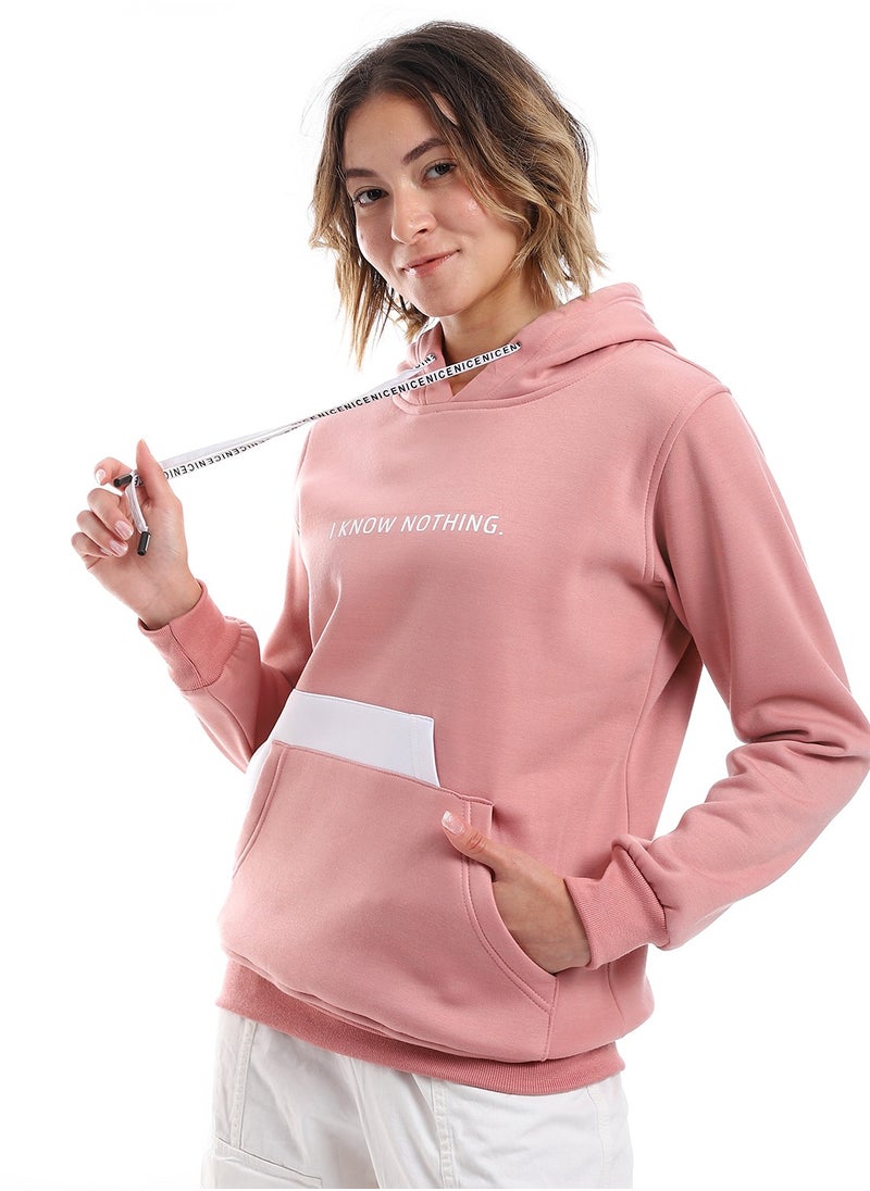 Caesar - Womenprinted Closed Hoodie With Front Pocket - Image 1