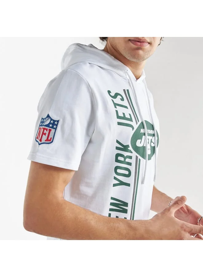 Splash FAV New York Jets Print NFL League Hooded T-shirt