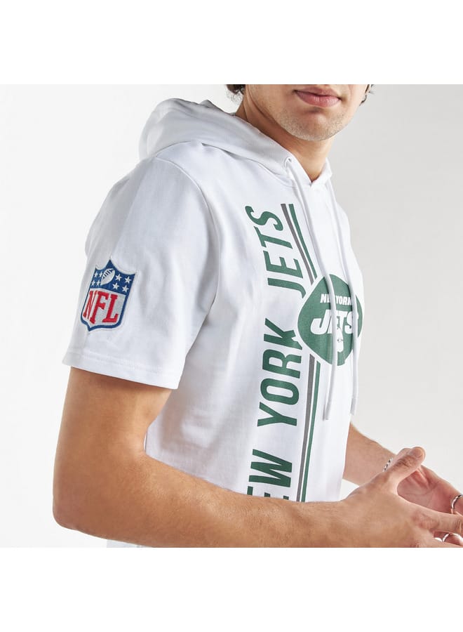 Splash FAV New York Jets Print NFL League Hooded T-shirt  - Image 4