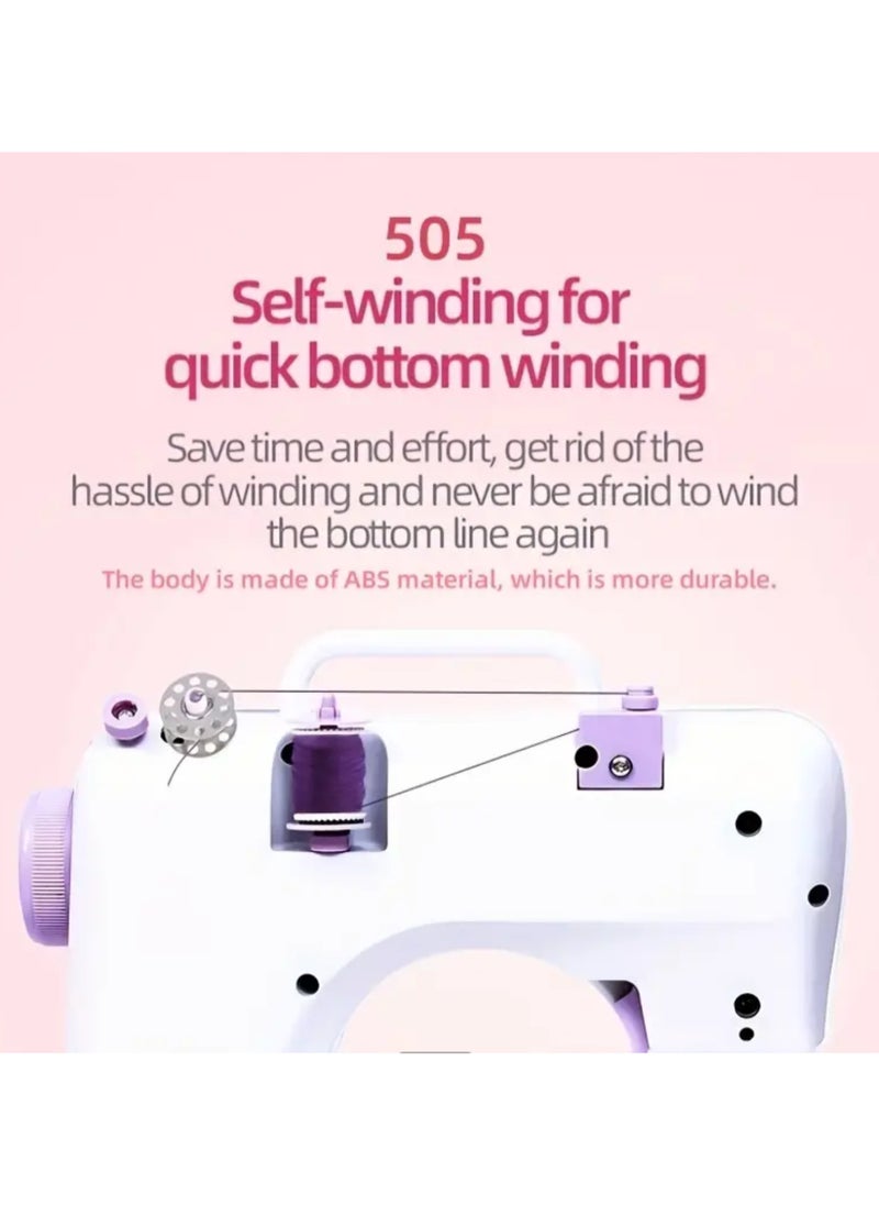 Generic Sewing Machine,Portable Electric Sewing Machine Multifunctional,Home Sewing Machine,Adjustable Speed Overlock 12 Stitches Patterns  - Image 5