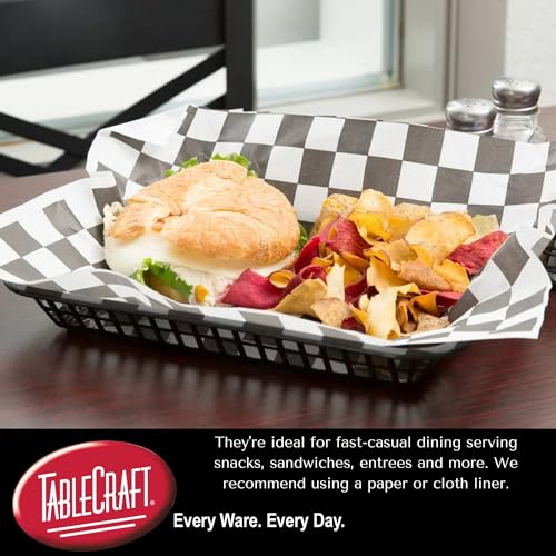 TableCraft Products C1079BK Cash and Carry Grande Basket, Large, Black (Pack of 12) - Image 5