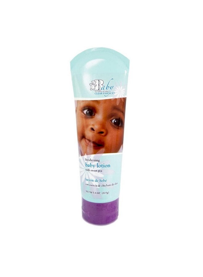Clear Essence Baby Lotion With Sweet Pea - 8Oz | Baby Skin Care Lotion for Kids - Nourishing Baby Daily Moisturizer for Smooth Skin - Suitable for All Types of Skin - Dermatologist Tested - Image 1