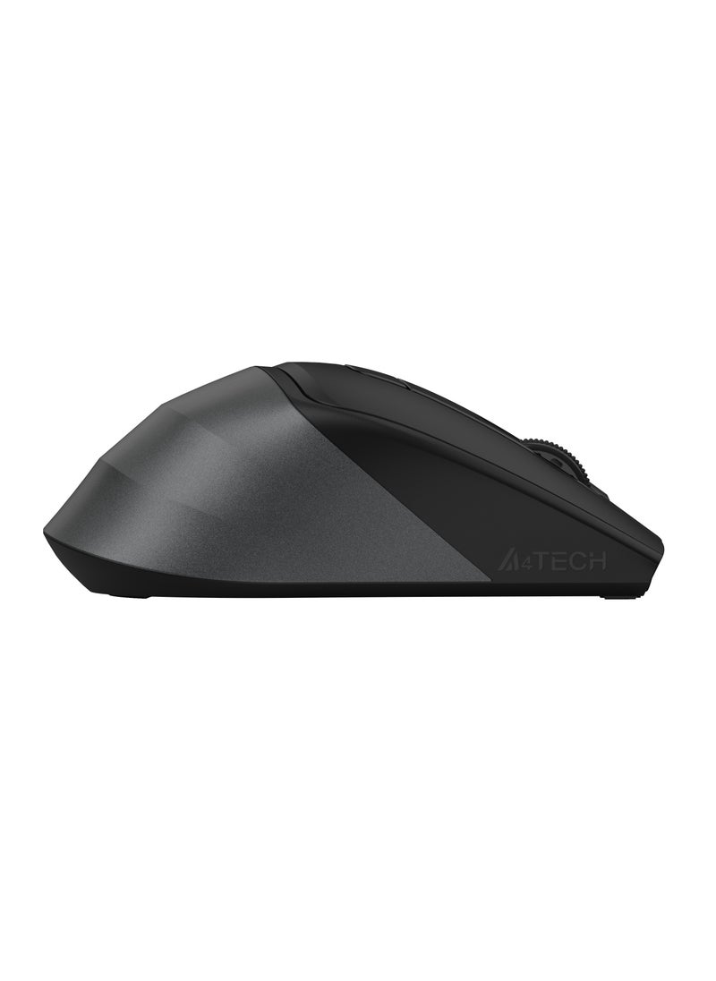 A4TECH Fstyler Dual-Functions Rechargeable Mouse, [Desk+Air] Bluetooth & 2.4GHz Air Illuminate FB45CS Air2, Switch up to 3 Devices, DPI 1000-1200-1600-2000, For Windows / Mac / Chrome OS / Android, Grey  - Image 5