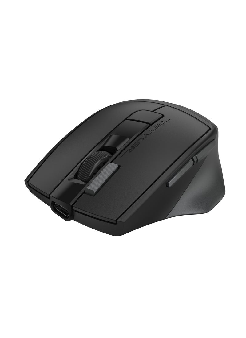 A4TECH Fstyler Dual-Functions Rechargeable Mouse, [Desk+Air] Bluetooth & 2.4GHz Air Illuminate FB45CS Air2, Switch up to 3 Devices, DPI 1000-1200-1600-2000, For Windows / Mac / Chrome OS / Android, Grey  - Image 2