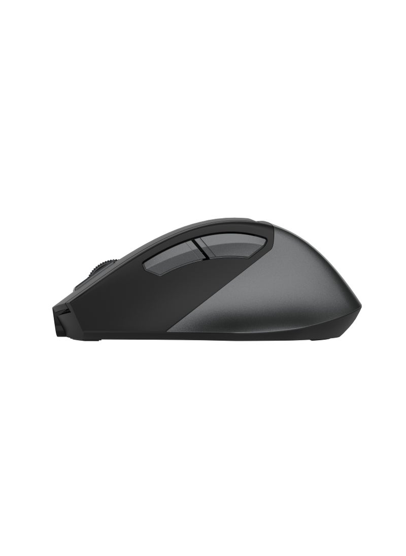 A4TECH Fstyler Dual-Functions Rechargeable Mouse, [Desk+Air] Bluetooth & 2.4GHz Air Illuminate FB45CS Air2, Switch up to 3 Devices, DPI 1000-1200-1600-2000, For Windows / Mac / Chrome OS / Android, Grey  - Image 4