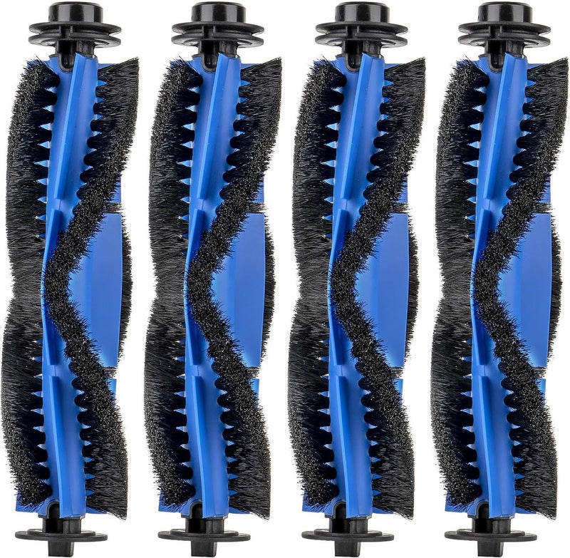 BRUVISH (4 Pieces) Roller Brushes for Eufy RoboVac 11S, 11S Plus MAX,25C,G10 Hybrid,G20,G20 Hybrid,G30,G30 Hybrid, 30, 30C,30C MAX,15C, 15C MAX,35C, 25C Max,G35+,G40+,G40 Hybrid+ Roller Brush - Image 1