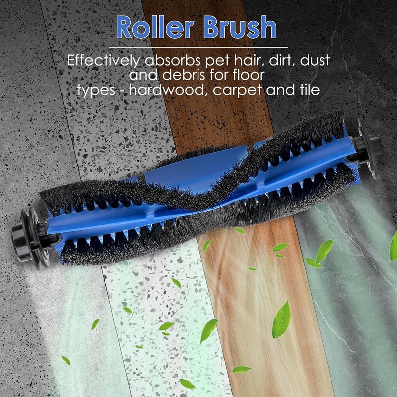 BRUVISH (4 Pieces) Roller Brushes for Eufy RoboVac 11S, 11S Plus MAX,25C,G10 Hybrid,G20,G20 Hybrid,G30,G30 Hybrid, 30, 30C,30C MAX,15C, 15C MAX,35C, 25C Max,G35+,G40+,G40 Hybrid+ Roller Brush - Image 3