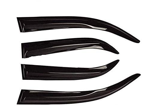AUTOXYGEN Car Rain Wind Door Visor/Side Window Deflector/Unbreakable/Rain Guard/Wind Guard Accessories Compatible For Polo (Set of 4Pcs) - Image 3