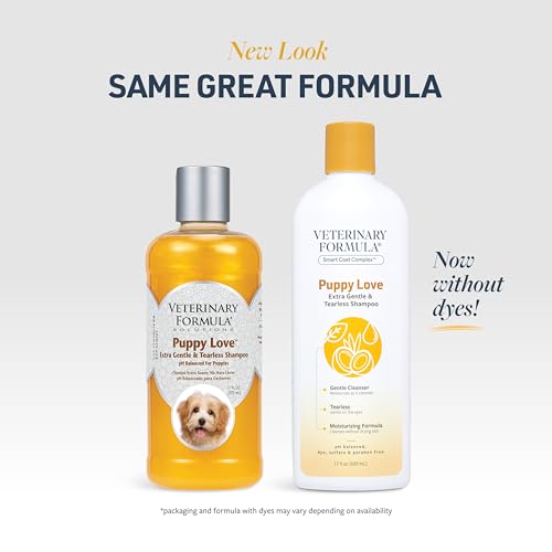 Veterinary Formula Smart Coat Complex Puppy Love Extra Gentle Tearless Shampoo, 17 Fl oz – for Pups Over 6 Weeks – with Fresh Scent, Long-Lasting Clean – Won't Dry Out Delicate Skin - Image 2