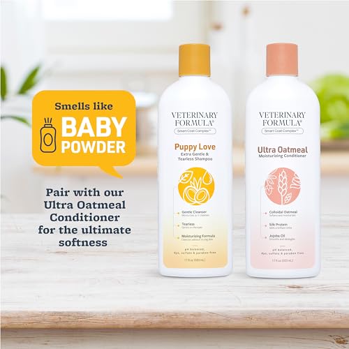 Veterinary Formula Smart Coat Complex Puppy Love Extra Gentle Tearless Shampoo, 17 Fl oz – for Pups Over 6 Weeks – with Fresh Scent, Long-Lasting Clean – Won't Dry Out Delicate Skin - Image 5