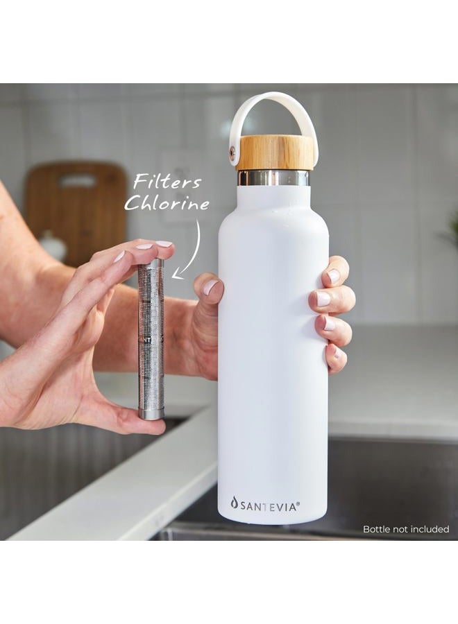 Santevia Portable Water Filter, Fits Any Bottle, Alkaline Water Filter, Removes Chlorine, Raises pH, Adds Minerals, 1 Count - Image 4