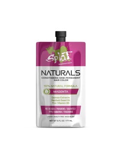 SPLAT Splat Naturals SemiPermanent Hair Color Magenta 6 fl oz 95 Natural Hair Dye Formula Lasts Up to 30 Washes Vegan  CrueltyFree Semi Permanent Hair Color 