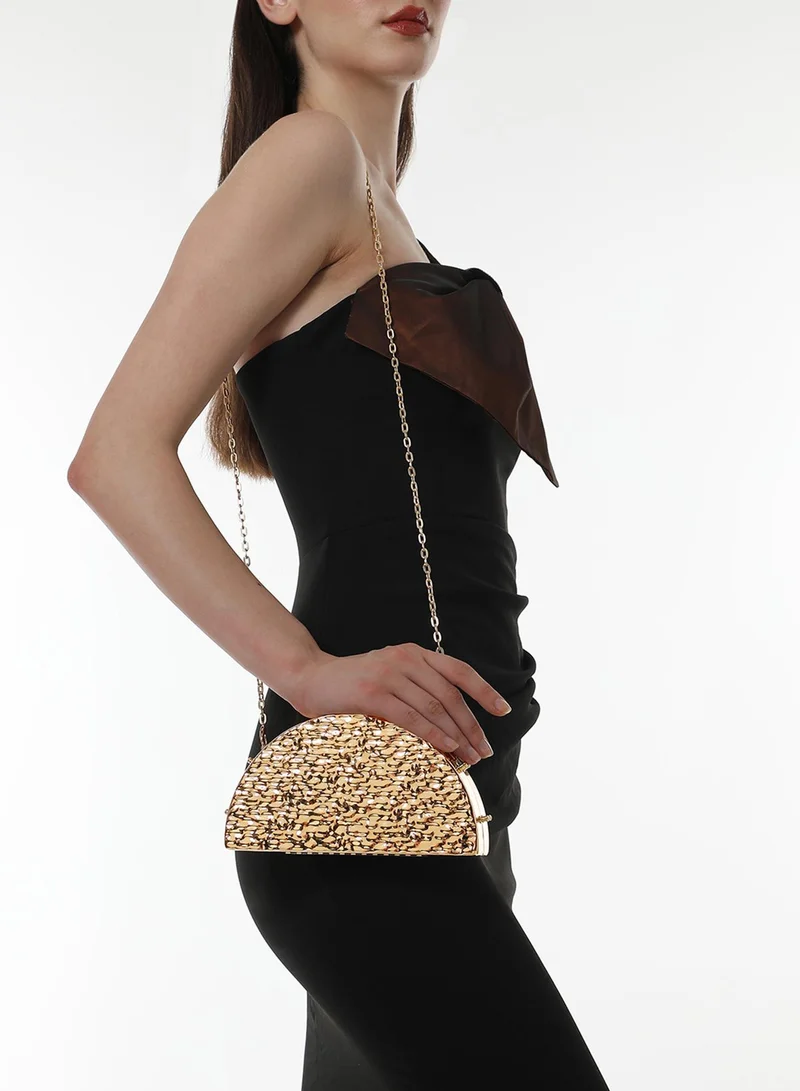 Haute Sauce Solid Push Lock Regular Acrylic Clutch Bag For Women