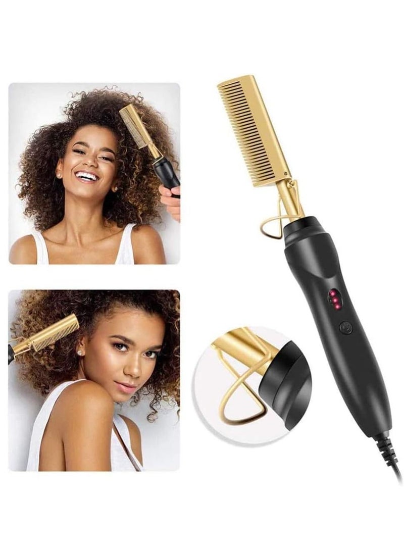 XiuWoo Heating Comb Hot Hair Straightener Multicolour - Image 1