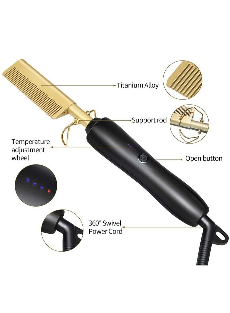 XiuWoo Heating Comb Hot Hair Straightener Multicolour - Image 2