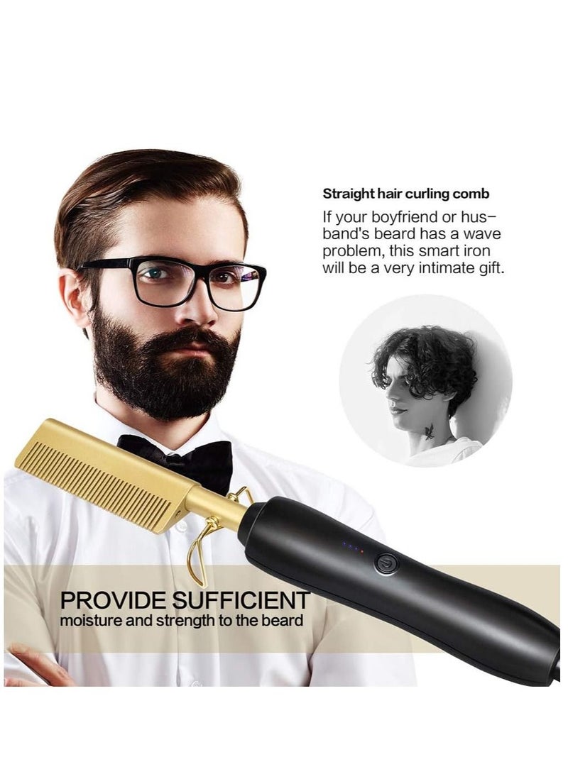 XiuWoo Heating Comb Hot Hair Straightener Multicolour - Image 4