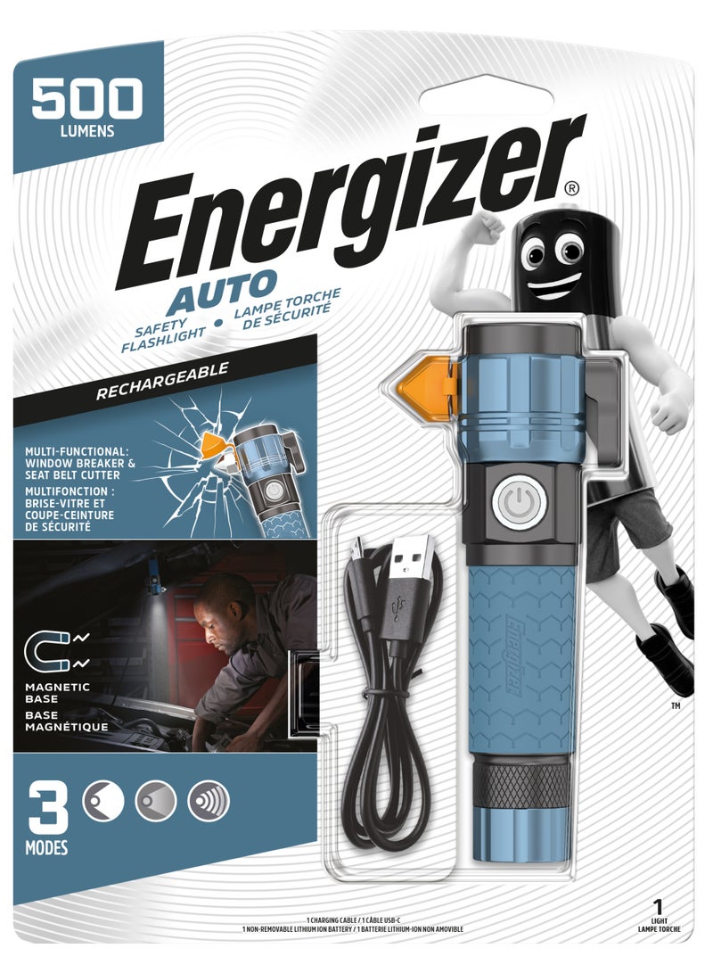 Energizer Metal Rechargeable Flashlight 500 Lumens – Durable LED Torch with Bright Illumination and Long-Lasting Battery for Emergency and Daily Use - Image 1