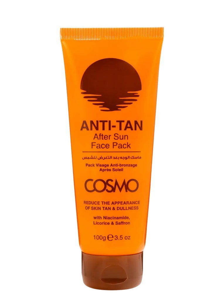 COSMO Cosmo Anti Tan After Sun Face Pack 100g for Men and Women  - Image 1