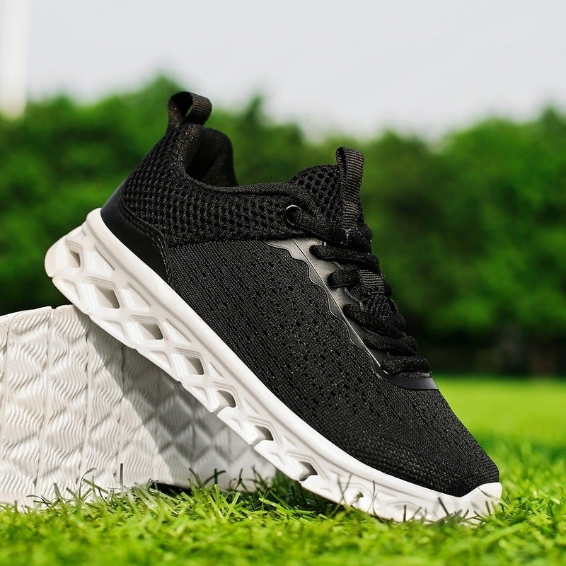 [28-50 Yards] Fly Mesh Shoes Sneaker Running Shoes Summer Breathable Shoes - Image 2
