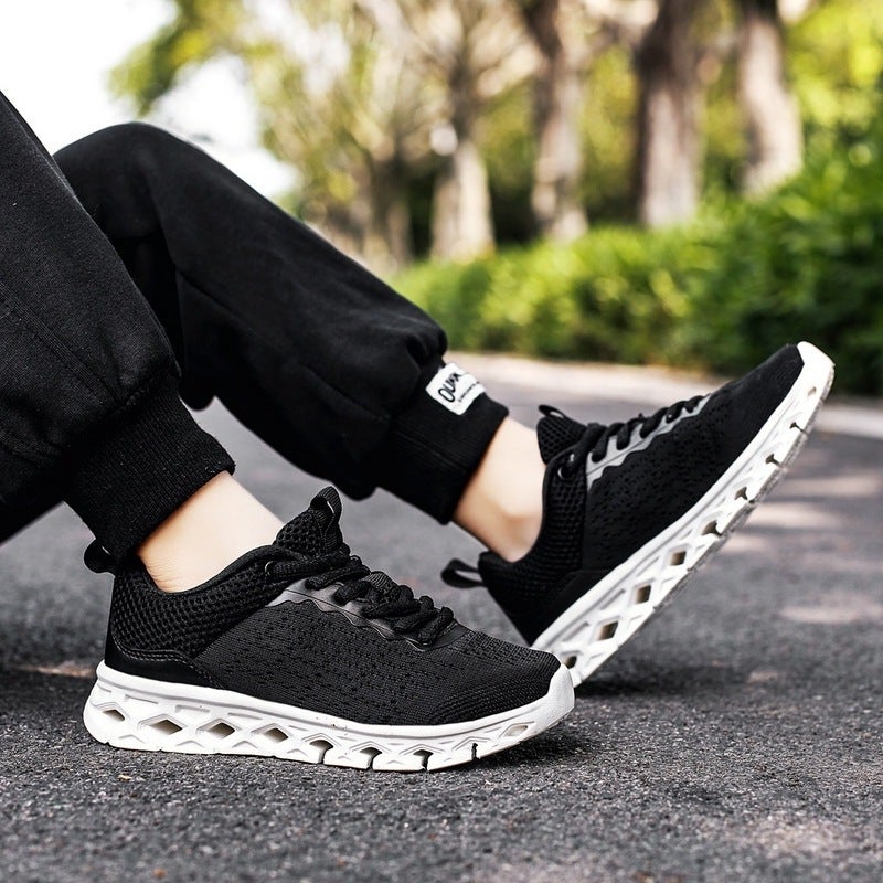 [28-50 Yards] Fly Mesh Shoes Sneaker Running Shoes Summer Breathable Shoes - Image 4
