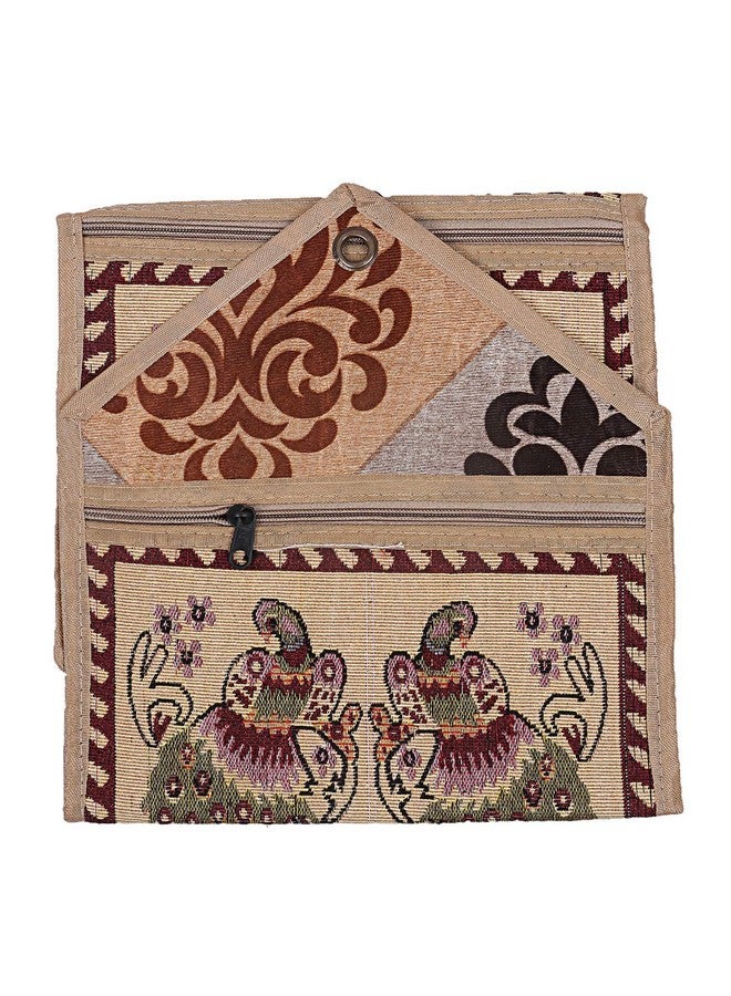 Kuber Industries Cotton 1 Piece Wall Hanging Magazine Letter Holder (Cream) -CTKTC7248 - Image 3