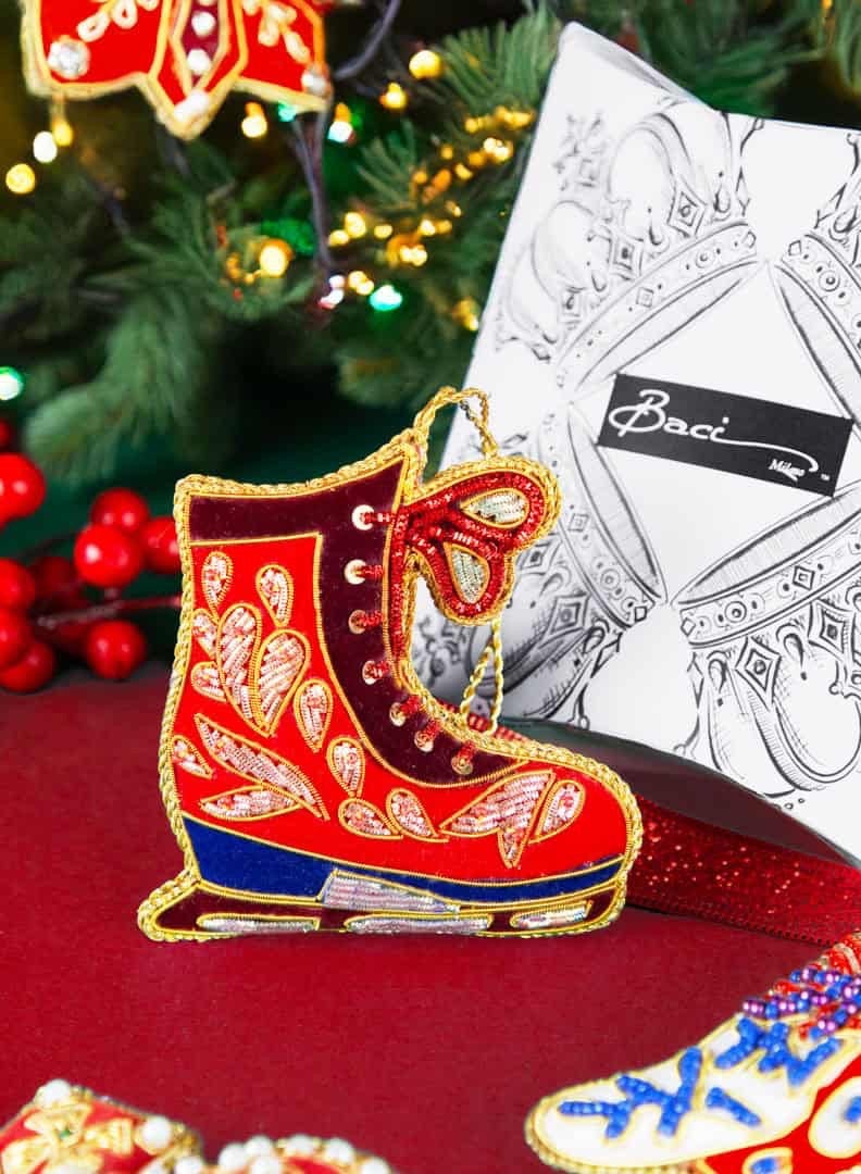 Baci milano Christmas Decoration FABRIC HANDMADE ORNAMENTS BOOT - Image 2