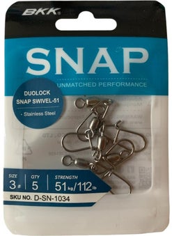 Duolock Snap Swivel-51 No:3 Clip Swivel